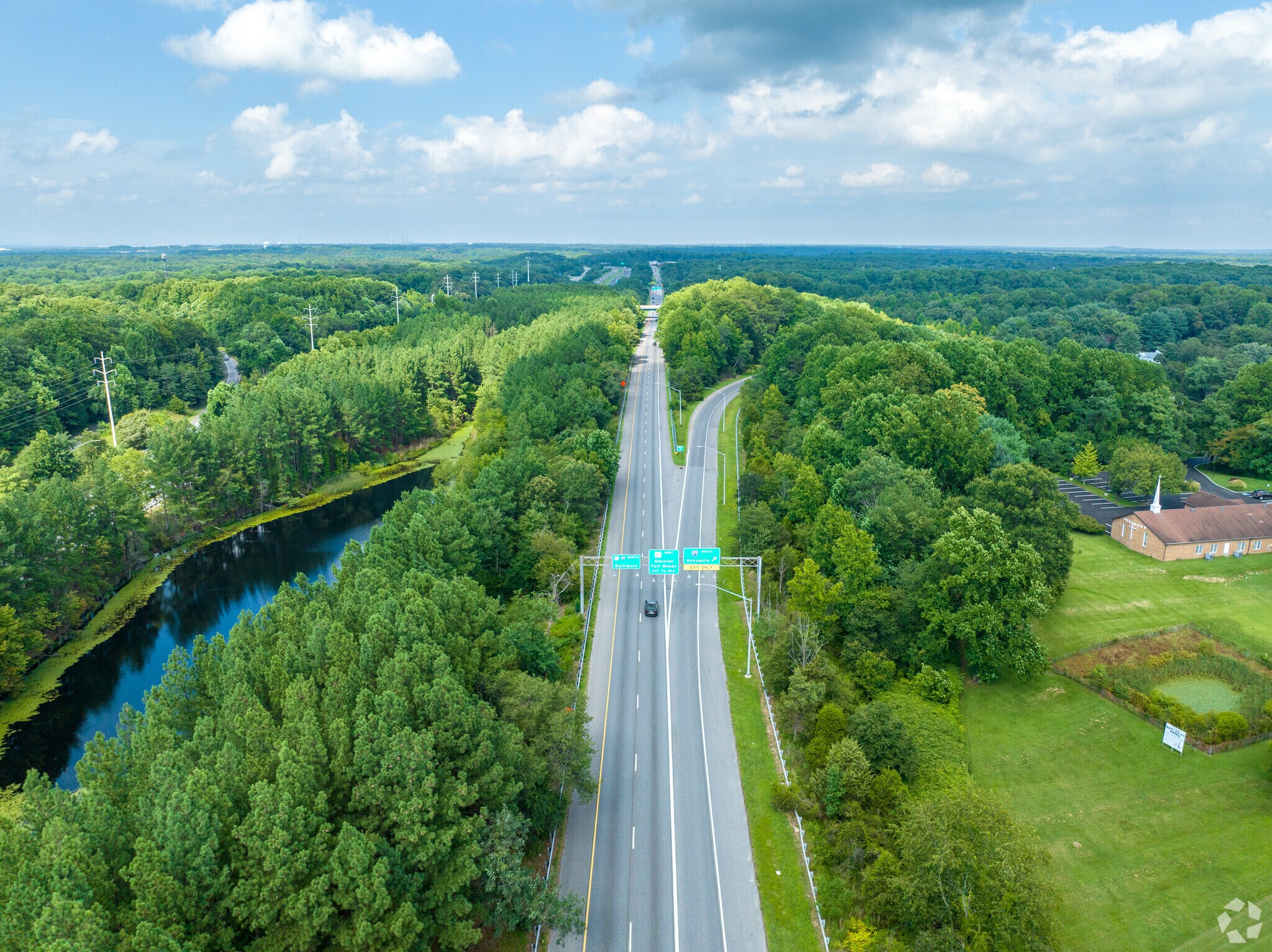 The highway is very close to Gambrills.