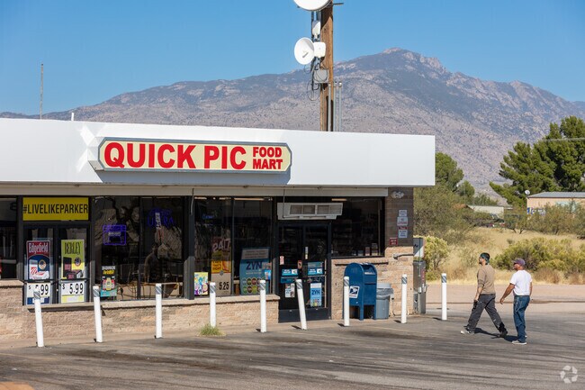 Mescal residents utilize Quick Pic Food Mart for essentials and gas.
