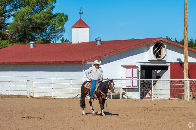 Ranches and farm land are abundant in Radium Springs.