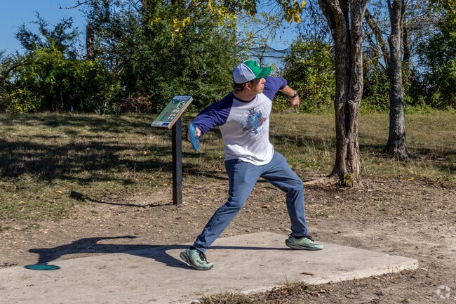 Disc Golf enthusiasts take to the course at Harry Myers Park in Rockwall.