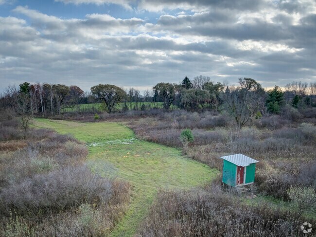 In Goodland Township you can find lots of hunting blinds.