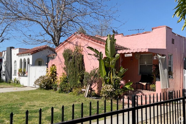 Colorful Houses brighten the streets of Maywood.