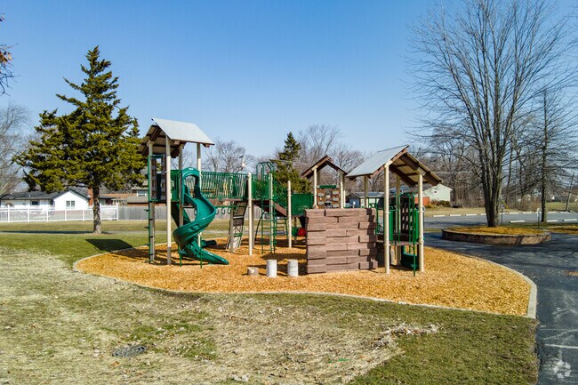 Children enjoy the playground at Central Park in Oak Forest.