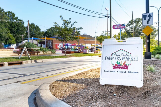 The Rosa Parks Farmers Market is a great stop for local handmade goods and foods in Biddleville.