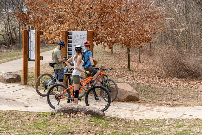 The trails in Bella Vista connect cyclists to trails across Northwest Arkansas.