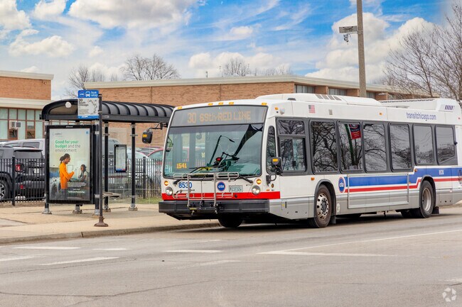 Rout 30 of the CTA runs right though East Side to 69th Street.