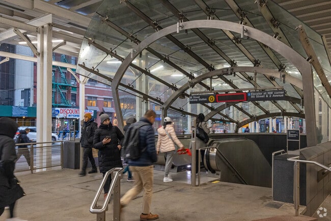 The Second Avenue line runs into the heart of Carnegie Hill.