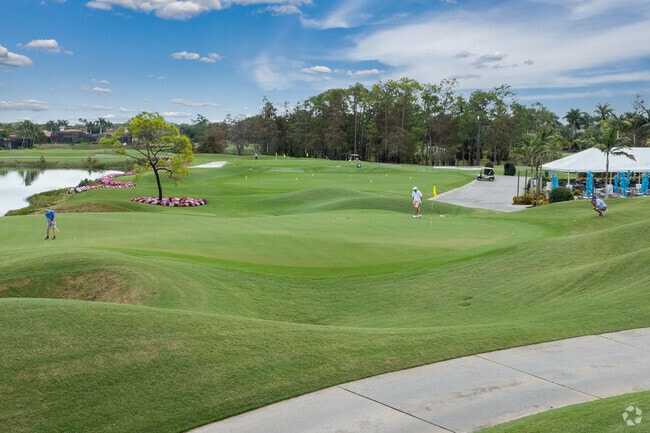 The Olde Cypress golf course has some of the fastest greens in the area.