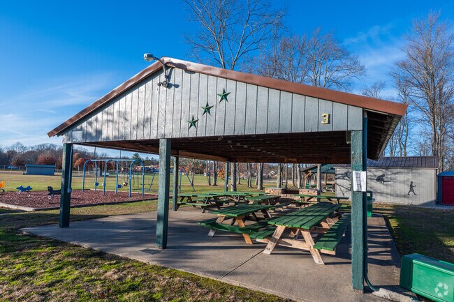 Wana B Park offers pavilions for family gatherings near Nicholson Township.