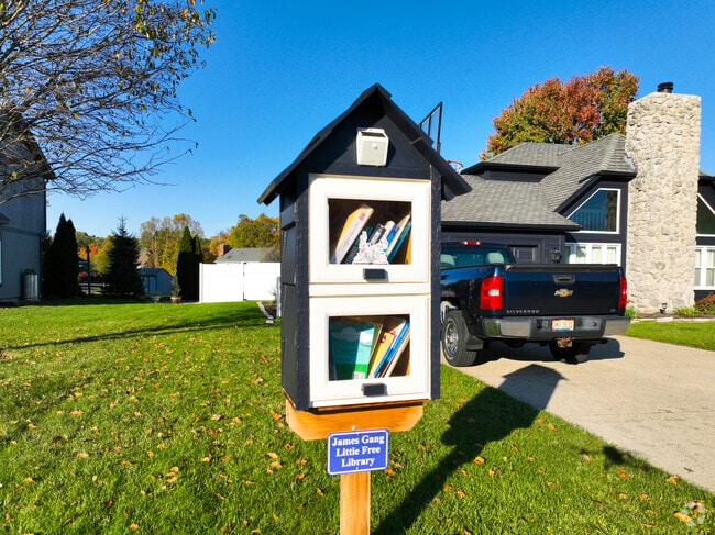 While taking a walk make sure to look out for the book stands in Bellbrook.