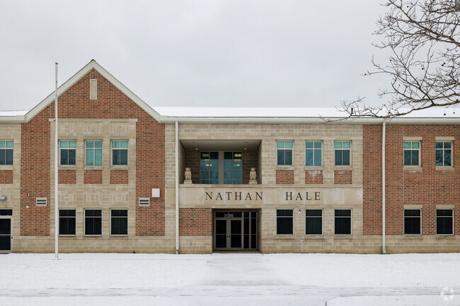 Nathan Hale Elementary School's name gleams proudly a symbol of education and community.