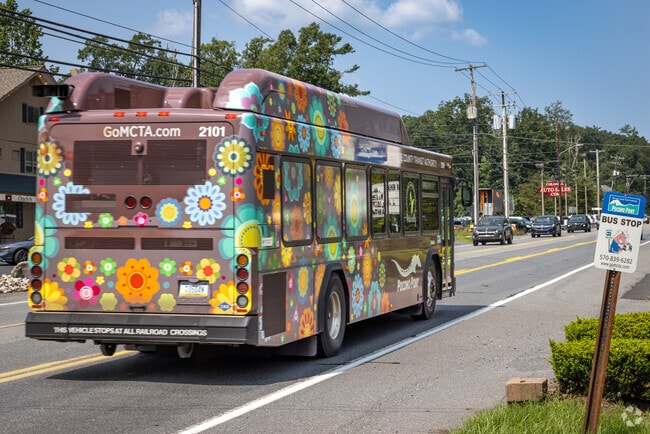 Pocono's surrounding areas are served by a colorful, well used local bus service.