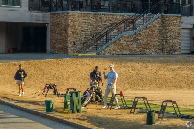 Residents in the area can practice their tee off on the driving range nearby.