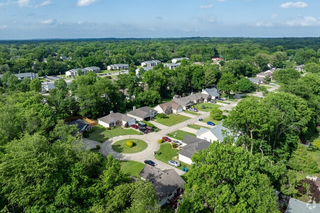 Sugar Grove-Indian Acres features many small residential subdivisions.