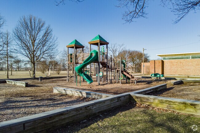 Children enjoy the playground at Abbott Park.