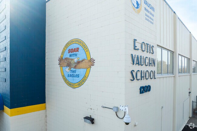 The mascot and logo for Vaughn Middle School.