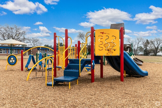 J  C  Stuart Elementary School has a playground that the neighbors use when school is over.
