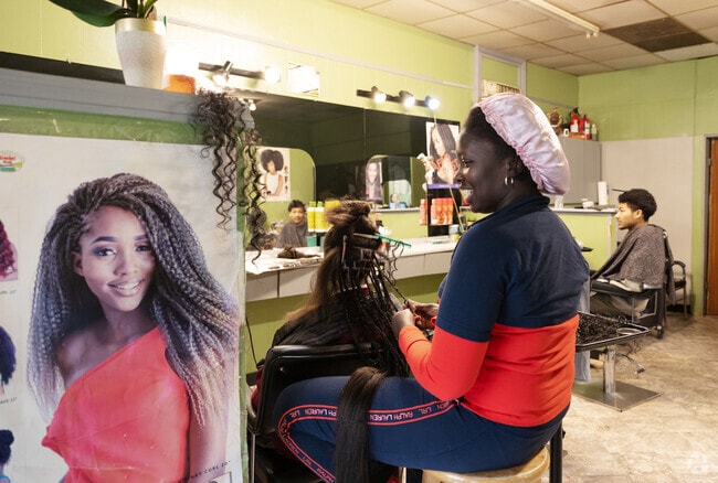 Yacine African Hair Braiding is a specialty shop that excels at beautiful styles for locals.