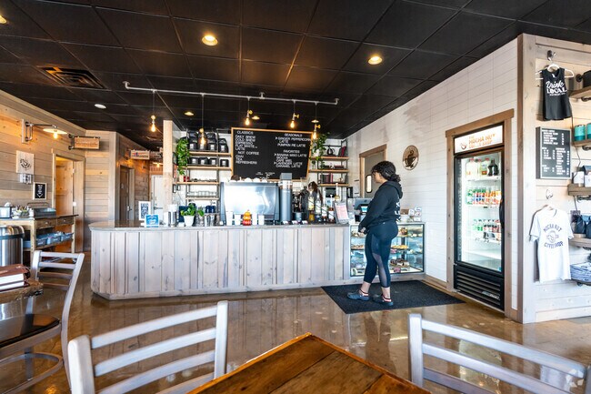 The Mocha Nut Coffee Shop in Homecroft has great coffee and fresh baked goods.