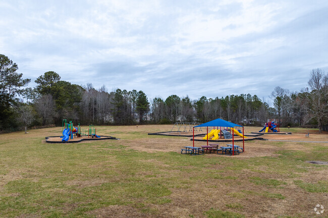 Allgood Elementary School students can enjoy play on vibrant playgrounds.