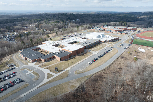 Gloversville High School has a full large campus for kids to grow into.