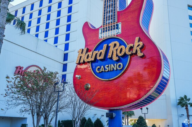 The Hard Rock Hotel in Biloxi offers live music and gaming.