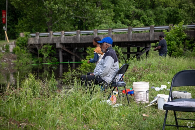 Enjoy some fishing in Pine Bluff along the Arkansas River.