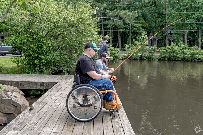 Mountain Park residents enjoying a day of fishing on the local lakes.