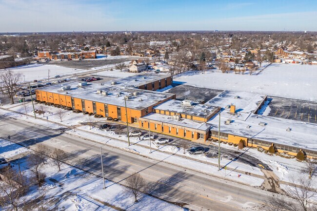 McKinley Junior High School features a yellow brick design.
