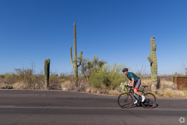 Bikers can easily make the trek into Saguaro National Park from Rincon Valley within minutes.