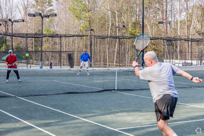 Tennis enthusiasts at The Bluffs can enjoy the courts at Lake Jeanette Swim and Tennis Club.