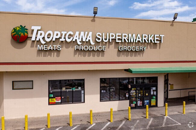 The Tropicana Supermarket is a family-owned grocery in East Durham on Holloway street,
Street