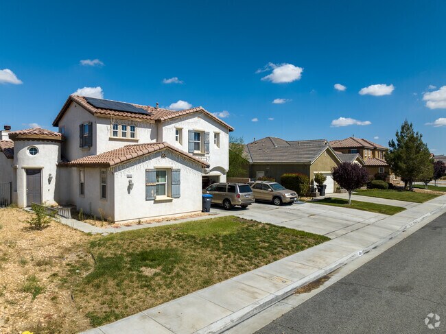 A number of Spanish-style homes in East Palmdale.