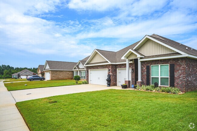 Most Blackstone homes are brick, one story builds.