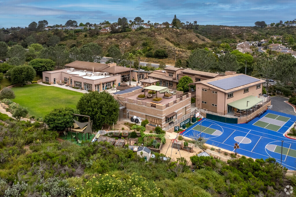 An elevated view of The Grauer School in Encinitas.