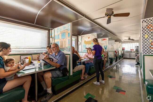 South Side Soda Shop is a short walk from Historic Southside, offering delicious meals.