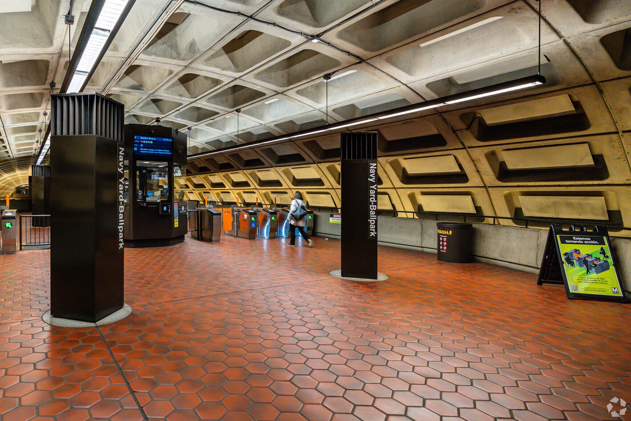 Travel is a breeze in Navy Yard with metro stops and buses available.
