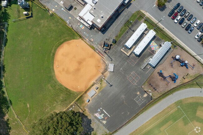 Students of Ridge Elementary can practice at the fields behind the school building.