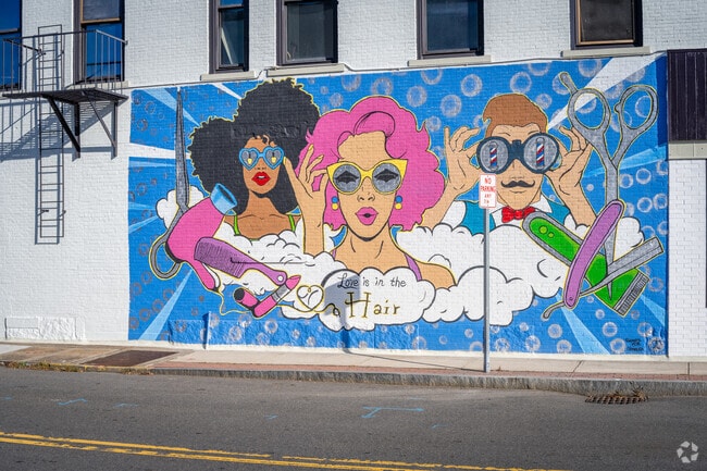 Downtown Taunton murals add color near the Taunton River.