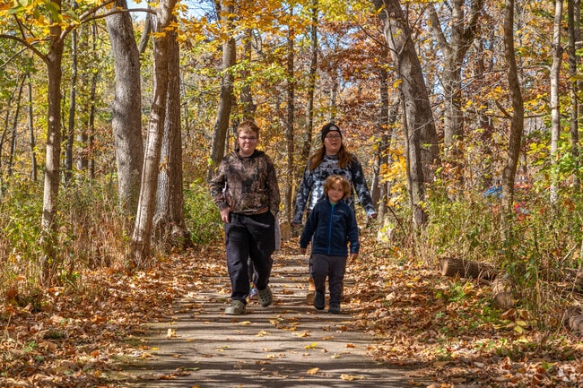 Russell Woods Forest Preserve offers Kingston families marked trails for outdoor recreation.
