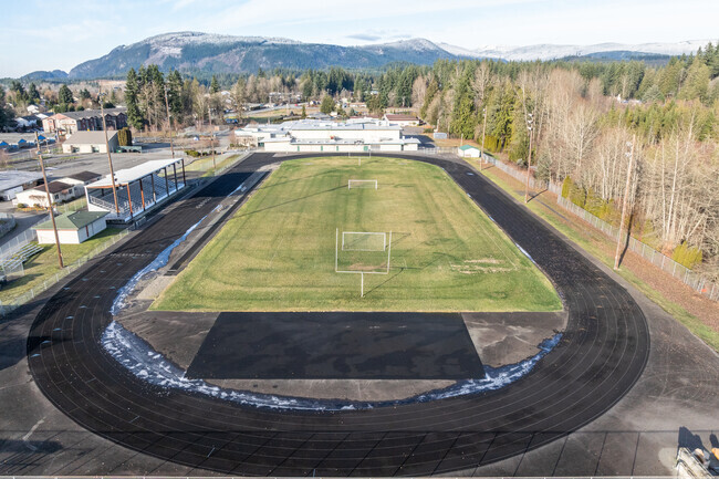 Crossroads Alternative High School football field.