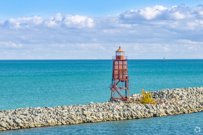 The scenic Lake Michigan is just a quick drive from The Upper 25th Ward.