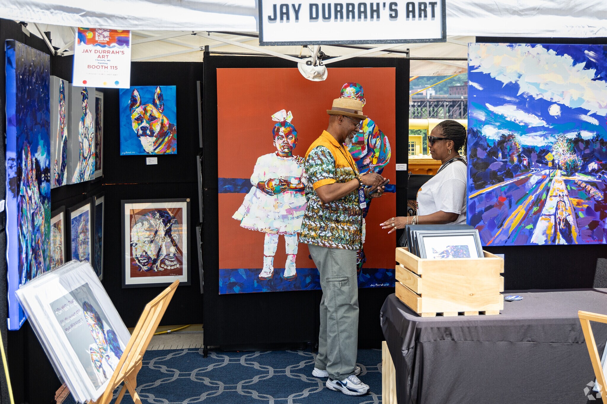 Arts display beautiful work at the Three Rivers Arts Festival every June in Pittsburgh.