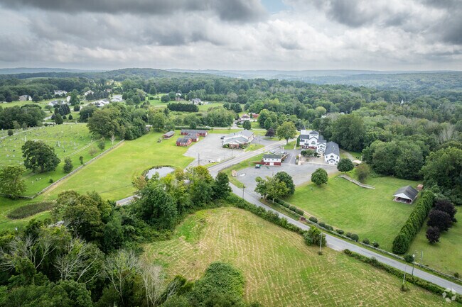 Soar above Preston Village for stunning aerial views of farms and greenery.
