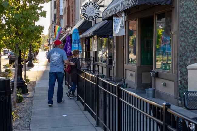 Benders Pizzeria in downtown Massillon is a few minutes away from the New England neighborhood.