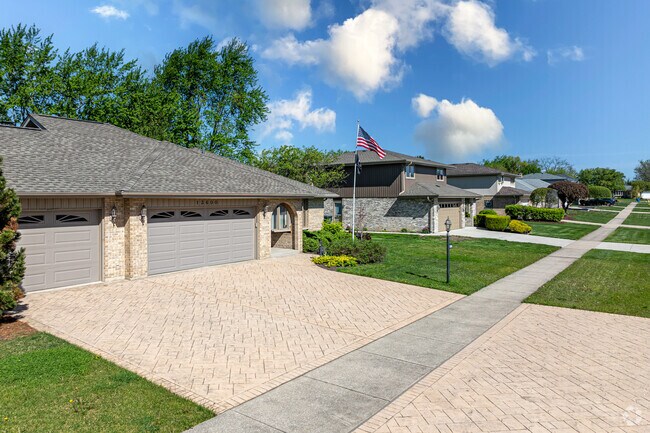 Many updated new traditional homes can be found throughout Sandburg.