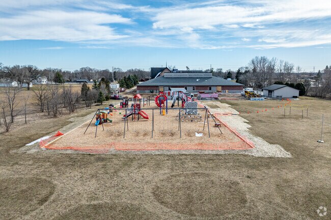 Students can enjoy the playground at St. Johns Evangelical Lutheran School .