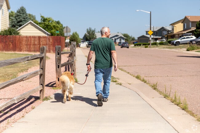 Fountain Valley Ranch has plenty of pathways and open spaces to walk with your dog.