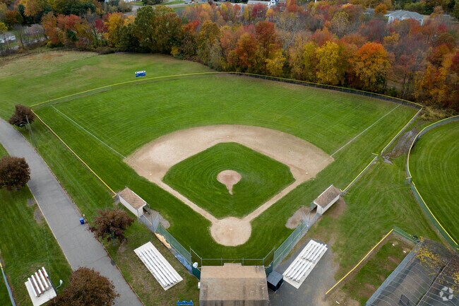 One of four baseball fields at West Southington's youth baseball park.