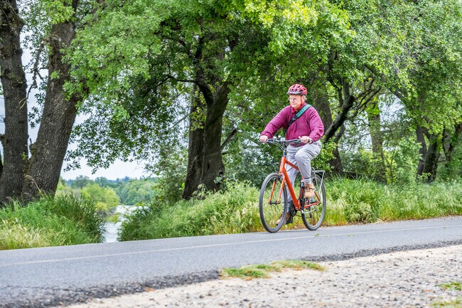 Enjoy a brisk morning ride at Hagan Community Park in Mills Ranch.